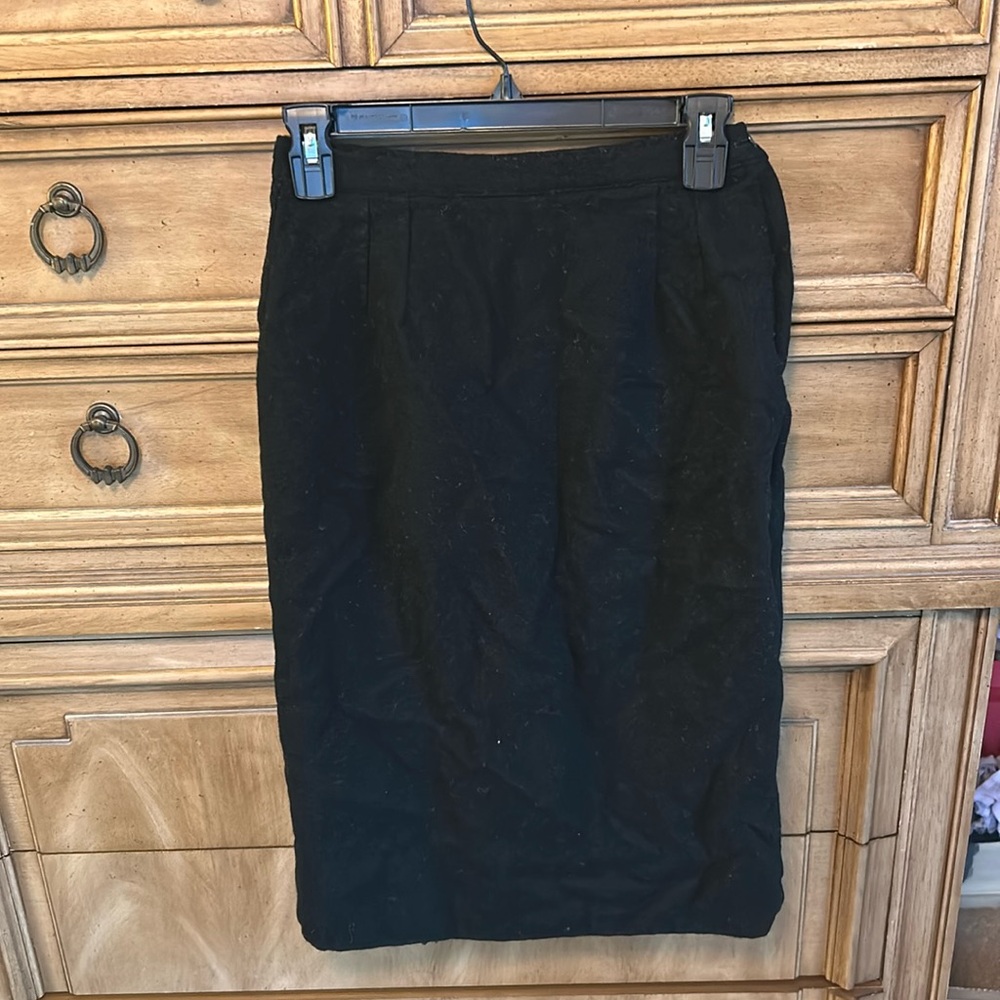 Vintage black knee length skirt